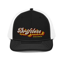 Load image into Gallery viewer, Driftless Retro Embroidery Trucker Cap - Mid-profile - Driftless Threads
