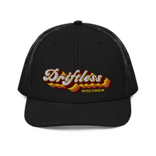 Load image into Gallery viewer, Driftless Retro Embroidery Trucker Cap - Mid-profile - Driftless Threads
