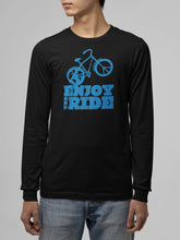 Load image into Gallery viewer, Enjoy the Ride Celebrating Earth Day Long Sleeve T-shirt - Driftless Threads
