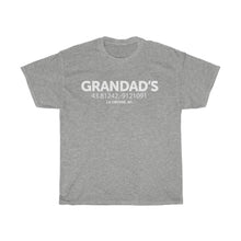 Load image into Gallery viewer, Favorite Places Grandad&#39;s Unisex Heavy Cotton Tee - Driftless Threads
