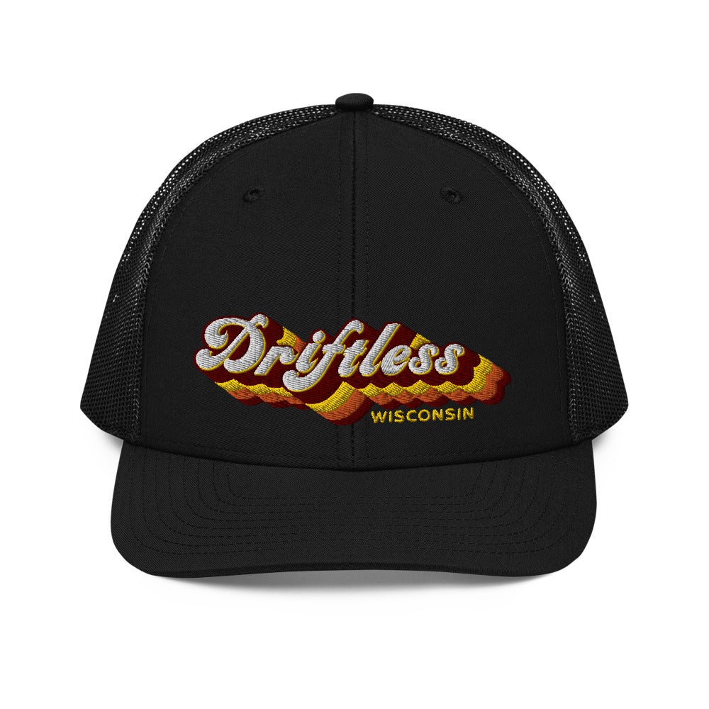 Retro Driftless High Profile Trucker Cap - Driftless Threads