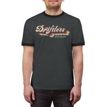 Load image into Gallery viewer, Retro Driftless Unisex Ringer Tee - Driftless Threads
