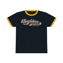 Load image into Gallery viewer, Retro Driftless Unisex Ringer Tee - Driftless Threads
